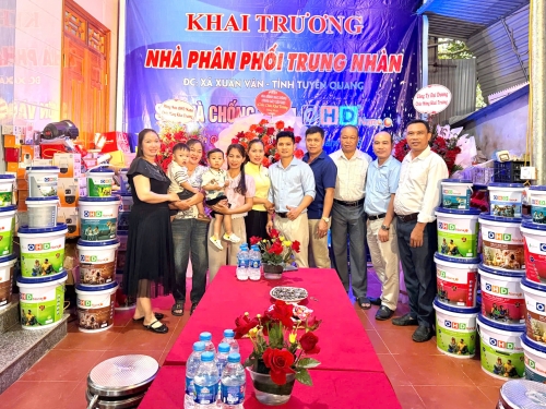 Khai Trương Đại Lý Trung Nhàn - Phân Phối Sơn OHD Nano khu vực Tuyên Quang